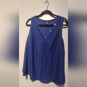 🍁SHEIN Royal Blue Sleeveless Blouse